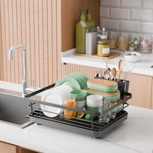 Black Dish Drying Rack
